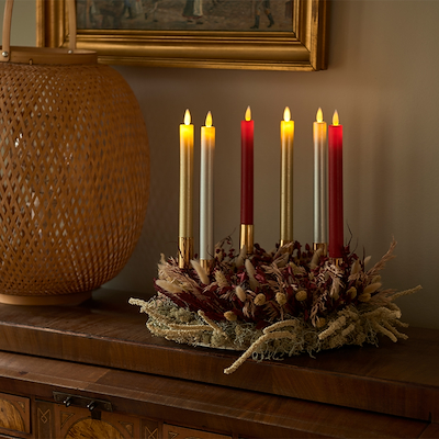 Sirius Sara LED kronelys sølv 2 stk.