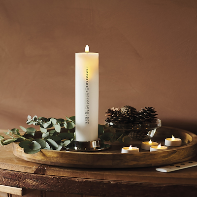 Sirius Sille LED kalenderlys hvid 29 cm