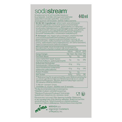Sodastream smagskoncentrat Mirinda light orange 440 ml