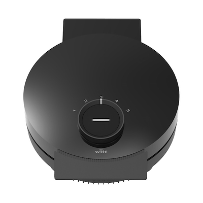 Witt Premium vaffeljern single sort 1000 watt