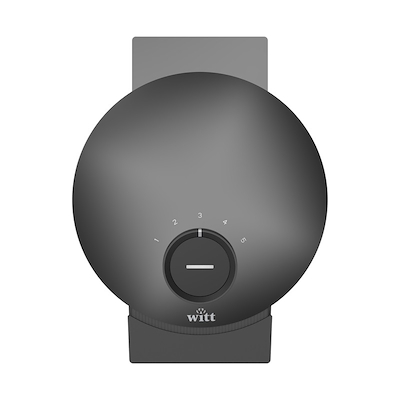 Witt Premium vaffeljern single sort 1000 watt