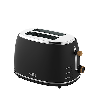 Witt Premium brødrister 2-slicer sort 850 watt