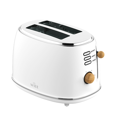 Witt Premium brødrister 2-slicer hvid 850 watt