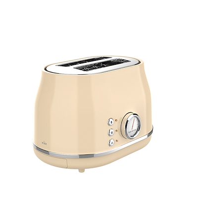 Witt Premium Retro brødrister creme 800-1000 watt