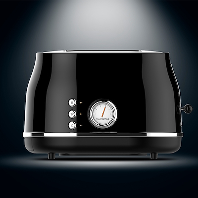 Witt Premium Retro brødrister sort