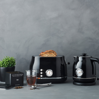 Witt Premium Retro brødrister sort