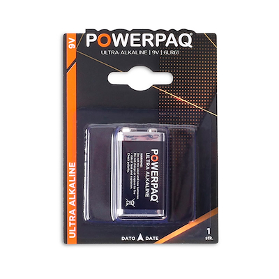 Powerpaq Alkaline 6LR61 batteri 9V