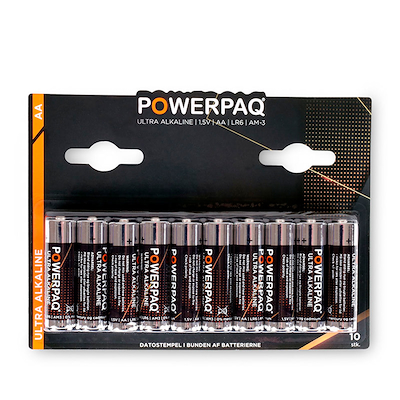 Powerpaq Alkaline LR6 AA-batteri 10 stk.