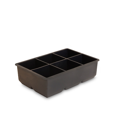 Isterningbakke sort 6 isterninger