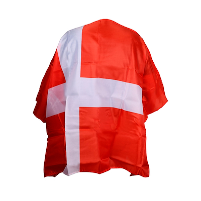 Roligan DK flagkappe med ærmer 90x150 cm