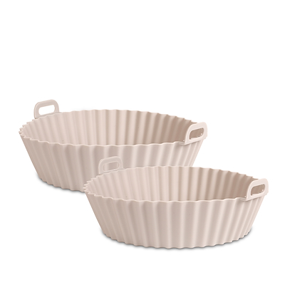 Airfryer silikoneforme 2 stk. runde Ø16 cm og Ø20 cm