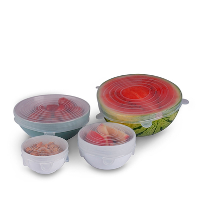 Aldente genanvendelige silikonelåg 6 stk. i gaveæske