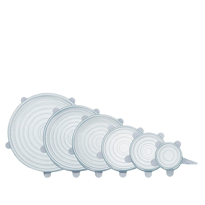 Aldente genanvendelige silikonelåg 6 stk. i gaveæske