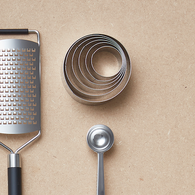 Aldente udstiksforme rund rustfrit stål 6 stk.