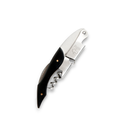 Aldente proptrækker rustfrit stål sort