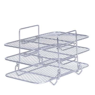 Airfryer rack 3-lags rektangulær 19x12,7x11,5 cm