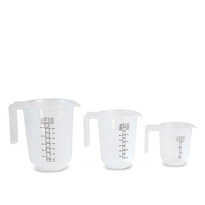Målekander 3 stk. plast 250+500+1000 ml
