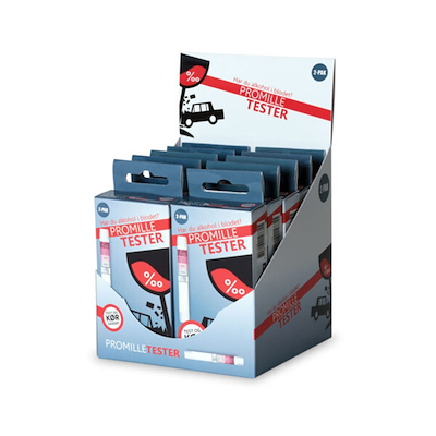 Promilletest engangs hvid 2 stk