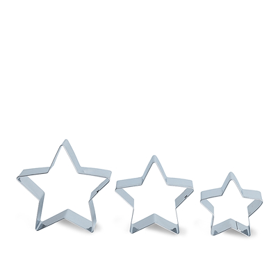 Aldente stjerne udstiksforme 3 stk