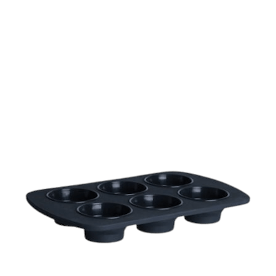 Foldbar muffinform 6 huller silikone