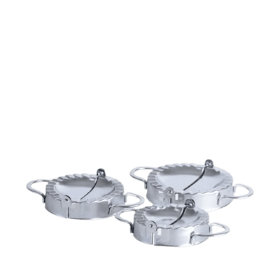 Dumplingforme rustfrit stål 3 stk.