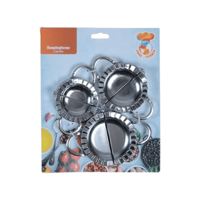 Dumplingforme rustfrit stål 3 stk.