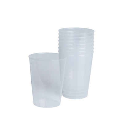 Genanvendelige drikkeglas plastik 8 stk. 25 cl