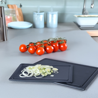 Aaldente skærebræt 37x27,5 cm fibertræ