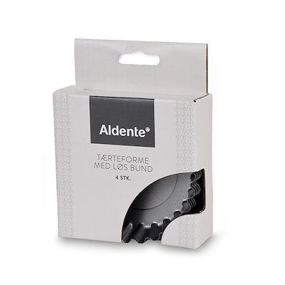 Aldente små tærteforme med løs bund Ø 10x2,5 cm 4 stk.