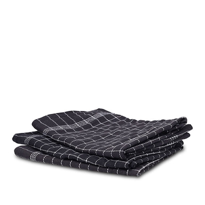 Viskestykker sort/hvid 50×70 cm 3 stk.