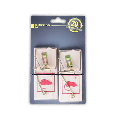 Musefælde i træ 2 stk.