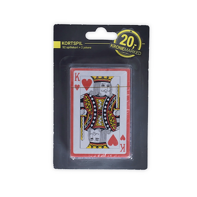 Kortspil 52 spillekort + 2 jokere