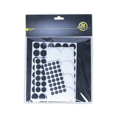 Filtsæt sort og hvid 125 stk.