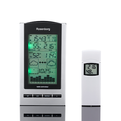 Rosenborg Vejrstation WS1170 Med Barometer Trådløs