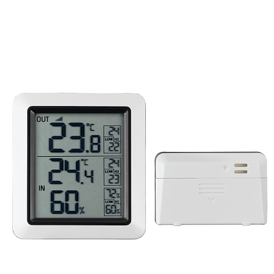 Rosenborg vejrstation WS0270 med inde-/ udetemperatur