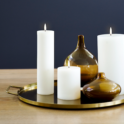 Uyuni Lighting LED bloklys hvid H22 cm D5,8 cm