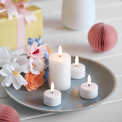 Uyuni Lighting LED bloklys hvid H7,5 cm