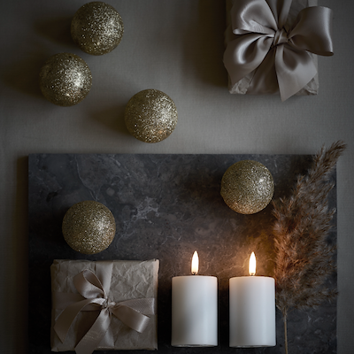 Uyuni Lighting LED bloklys hvid H7,5 cm