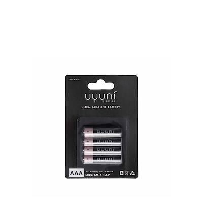 Uyuni Lighting Ultra alkaline AAA - batterier 1,5V 4 stk.