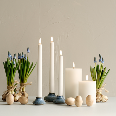 Uyuni Lighting LED bloklys hvid H15,2 cm D10,1 cm