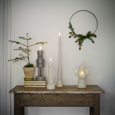 Uyuni Lighting LED bloklys hvid H20 cm D10,1 cm