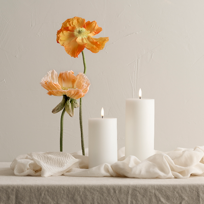 Uyuni Lighting LED bloklys hvid H20 cm D10,1 cm