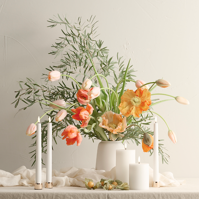 Uyuni Lighting LED bloklys hvid H20 cm D10,1 cm