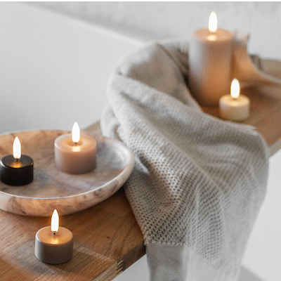 Uyuni Lighting LED fyrfadslys hvid H2 cm D6,1 cm