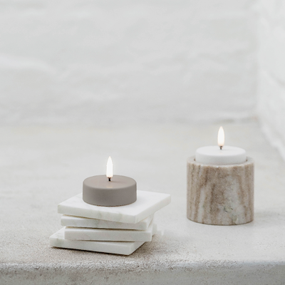 Uyuni Lighting LED fyrfadslys hvid H2 cm D6,1 cm