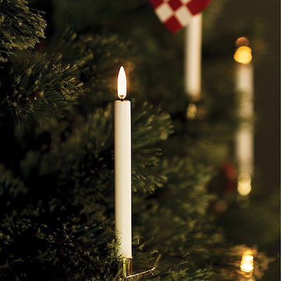 Uyuni Lighting LED mini kertelys 2 stk. hvid H13 cm