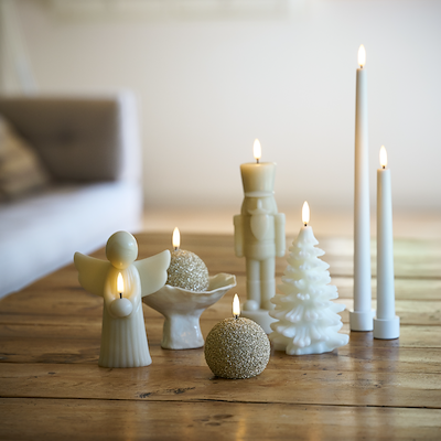 Uyuni Lighting LED mini kertelys 2 stk. hvid H13 cm