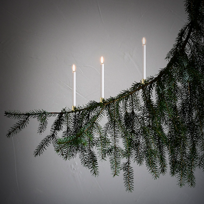 Uyuni Lighting LED juletræslys med clips guld 4 stk. H13 cm