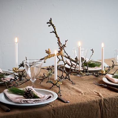 Uyuni Lighting LED juletræslys med clips guld 4 stk. H13 cm