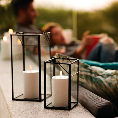 Uyuni Lighting Outdoor LED bloklys outdoor hvid H12,7 cm D7,8 cm